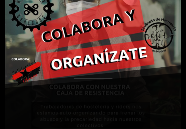 Caja de resistencia para trabajadorxs de la hostelería y del servicio de reparto a domicilio's header image